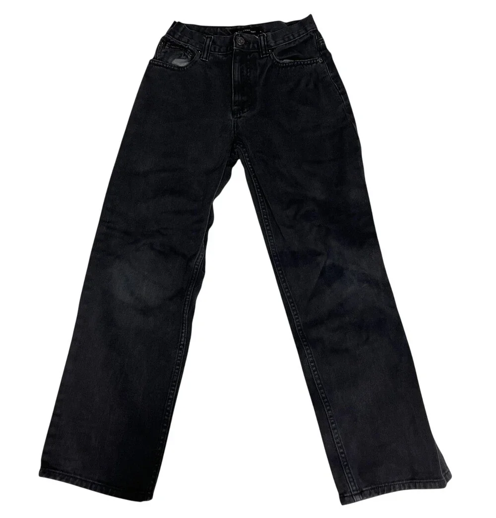 Calvin Klein Jeans Girls 10 Black Denim Straight Leg Jeans 5 Pocket Classic